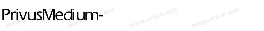Privus Medium字体转换
